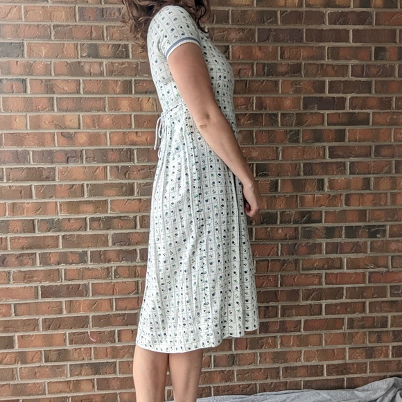 floral square midi summer dress - Picture 11 of 13